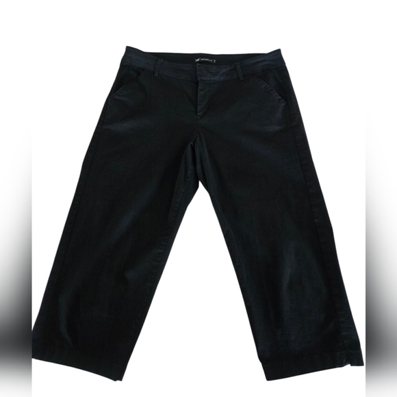 Lee Black Natural Fit  Cropped Ankle Pants Size 12 - Picture 3 of 5